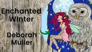 Enchanted Winter - Deborah Muller  //Adult Colouring Book Flip Through