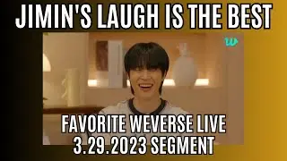 Best Jimin FACE Weverse Live Segment from 03-29-2023 | Laughter & Light |