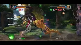MCOC 5r5 Omega Sentinel vs 6.1.1 Sabertooth