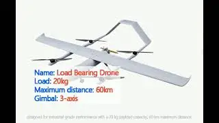 1080P 60km Load Bearing Drone Robust 20kg Heavy Payload Drones 4HFW460