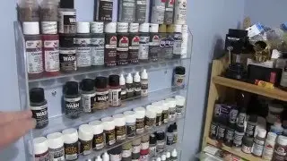 Workshop Tip #1: Paint Rack for Model Paints & Supplies