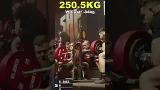 World Record: 250.5kg Squat by Amanda Lawrence - USA