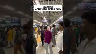 Metro scenes after Btm metro open #viral #joblessgradvlogs #metro #bangalore #memes #funny #mustsee