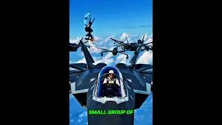 This Fighter Jet Controls Its Own Drone Army 😱✈️ #Shorts