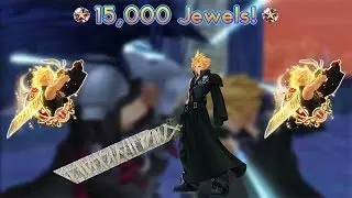 *15,000 Jewels* AWESOME PULLS! (Cloud EX Banner) | Kingdom Hearts Union X (Cross)