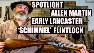 ALLEN MARTIN EARLY LANCASTER COUNTY 'SCHIMMEL' FLINTLOCK c1750