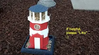 North States Shoreline Lighthouse Bird Feeder - Large and Decorative!