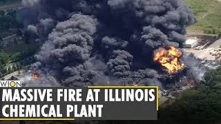 Massive fire at Illinois chemical plant could burn for days | Chemical factory fire sparks concerns
