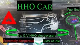 Wasserstoff Auto, Knallgas Auto, HHO Car, low tech high risk