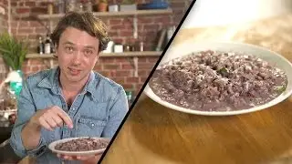 Risotto al professore (red wine risotto) | Frankie Celenza