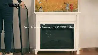 VIVOHOME 4 Panel 51.5 x 32 Inch Fireplace Screen Mesh Baby Safe Proof Fence Spark Guard Cover