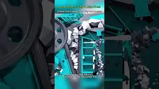 🔥 Jaw Crusher = FAST + JAM-FREE! ⚡#machine #work #stone #factory #mini #fast #crush #exit