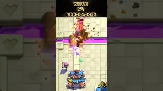 WITCH VS FIRECRACKER 🔥☠️ #clashroyale #viral #viralshort #viralvideos #gaming #video #games #coc