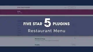 Five Star Restaurant Menu WordPress Plugin - Introduction