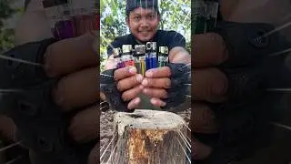 awesome lighter becomes a stove🔥🪔🌲 #bushcraft #survival #camping #outdoors #forest #fire