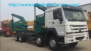 37 ton 20ft side lifting container trailer, side loader