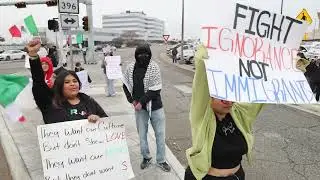 Immigration policy protest in Waco (Jan. 26, 2025)