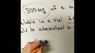 Dosage calculation. Chat GPT problem #1. #NPLEX, #PTCB, and NCLEX.