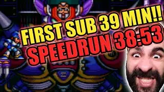 MEGA MAN X BUSTER ONLY SPEEDRUN IN 38:53 | FIRST SUB 39 MIN EVER IN YOUR LIFE AND ALSO IN MINE