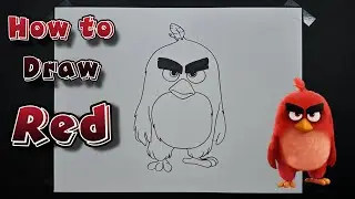 How To Draw Red | Angry Birds Movie | Step By Step #drawing #angrybirds