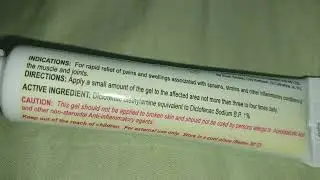 DICLOFENAC GEL - RELIEVE PAIN , SWELLING AND INFLAMMATION ( LOWER BACK )