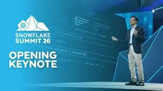 Snowflake Summit 2026 Opening Keynote With Sridhar Ramaswamy And Daniela Amodei