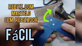 Aplicar Rebite sem Rebitadeira facil e r&aacute;pido fa&ccedil;a  em casa #aplicarrebite #rebitadeira  #rebite