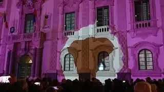 La leggenda di Eliodoro e u Liotru | Proiezione ologramma | Piazza Duomo di Catania 