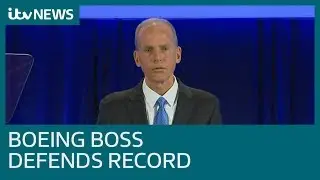 Boeing boss defends safety record after two deadly crashes | ITV News