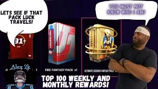 MY PACK LUCK HAS BEEN CHALLENGED! TOP 100 MONTHLY AND WEEKLY WL REWARDS! MADDEN ULTIMATE TEAM 22