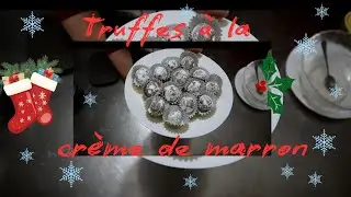 Chestnut cream truffles #christmasrecipe #easyrecipe #veganrecipe