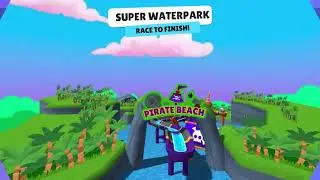 Playing on Spongebob's map in Stumble Guys