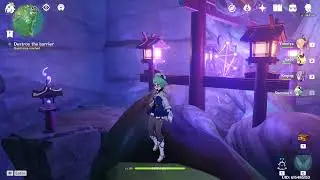 Sakura Cleansing. How to solve Puzzle Barrier at Tanuki Forest.