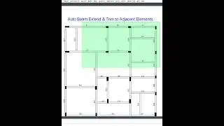 Auto Beam Extend And Trim to Adjacent Elements