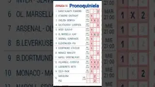 PRONOSTICO QUINIELA JORNADA10 + ELIGE8 #laliga  #championsleague #quiniela