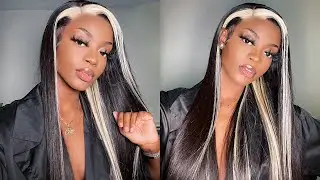 MUST HAVE ! The BEST Skunk stripe wig ever!! Beginner friendly easy install FT IseeHair