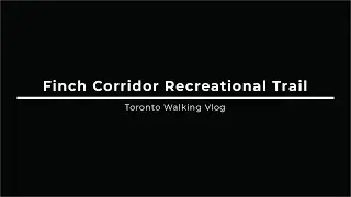 Finch Hydro Corridor Recreational Trail | Toronto Walks (4k60)