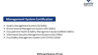 ISO Certification Body in Chennai