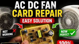 AC DC Fan Card Clip Problem Solved✅ ||Fan Card repair Easy Way  @technicalirfan4752 