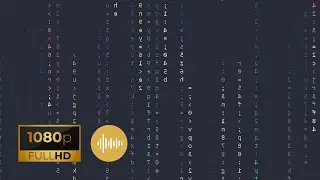 MATRIX CODE RAIN | Incredibly Relaxing Rain Sound With Dracula Matrix | ASMR | Full HD | #12