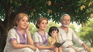 Under The Mango Tree🌳☀️ | Summer Rest, Whispering Leaves | Distant Voices | Ghibli Family| 