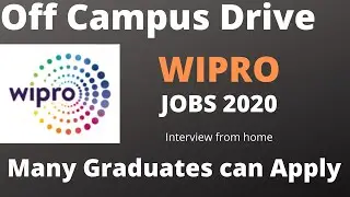 Wipro Jobs 2020 || Off Campus Drive || GyaniBacha