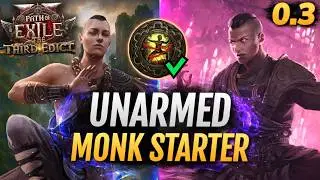 [PoE 2] HOLLOW Palm MONK - 0.3 League Starter Build for Unarmed Invoker / Chayula - Path of Exile 2