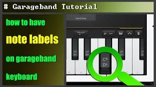 How To Have Note Labels On Garageband Keyboard | iPad/iPhone iOS