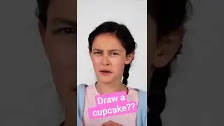 Drawing a cup cake cat art with Clara! 🙀 #drawing #art