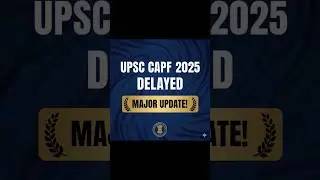 UPSC CAPF 2025 Result Update!! #upsc #result #capf2025 #capf