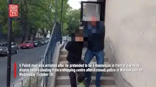 Freeze! Polish cops snag thief who pretended to be mannequin