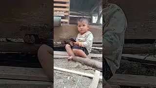 A Child Seriously using a Cell phone #shortsvideo #shorts #kids #baby #phone #serious