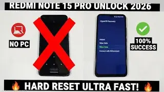 Redmi Note 15 Pro Hard Reset & Password Unlock 2026 | No PC Easy Method i
