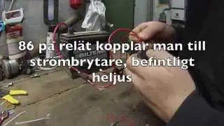 koppla extraljus, arbetsbelysning